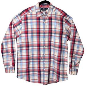 Vineyard Vines Mens Shirt Slim Fit Tucker Red White Blue Cotton XL Coastal Prep